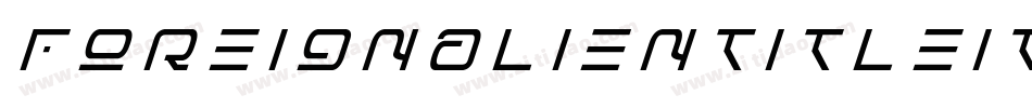 foreignalientitleital字体转换