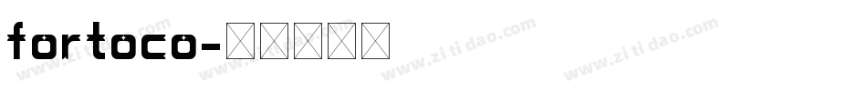 fortoco字体转换