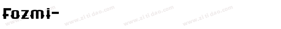 fozmi字体转换