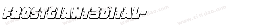 frostgiant3dital字体转换
