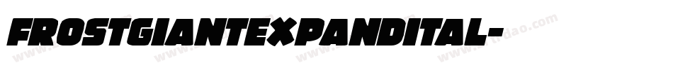 frostgiantexpandital字体转换