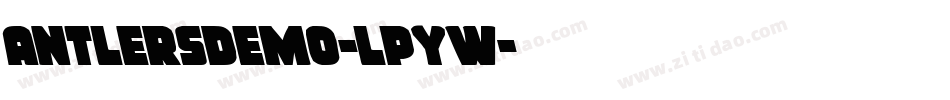 AntlersDemo-LPYW字体转换