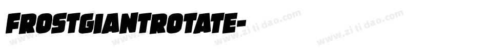 frostgiantrotate字体转换