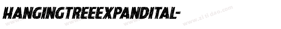 hangingtreeexpandital字体转换