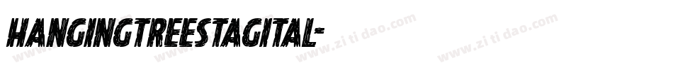 hangingtreestagital字体转换