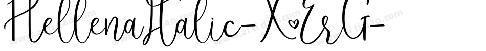 HellenaItalic-X3ErG字体转换