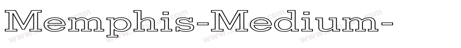 Memphis-Medium字体转换