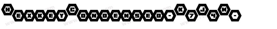 HexkeyCondensed-K7J4W字体转换