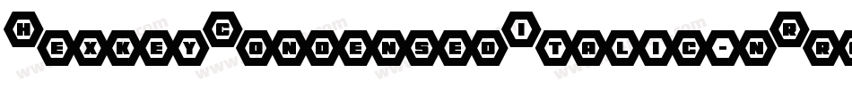 HexkeyCondensedItalic-nRr6V字体转换