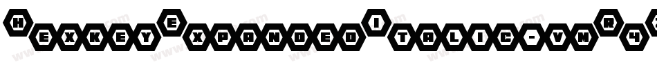 HexkeyExpandedItalic-vmR4Z字体转换