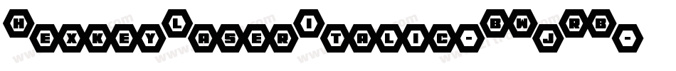 HexkeyLaserItalic-BWjRB字体转换