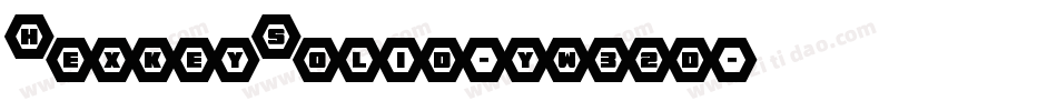HexkeySolid-yw32d字体转换