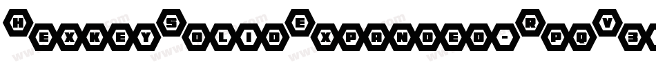 HexkeySolidExpanded-RpqV3字体转换