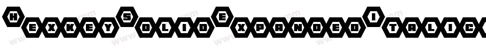 HexkeySolidExpandedItalic-jERGO字体转换