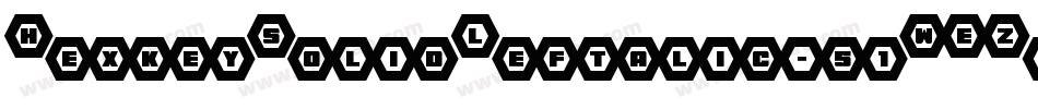 HexkeySolidLeftalic-51WEZ字体转换