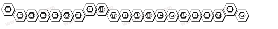 Hexkey3DItalic-lg8zD字体转换