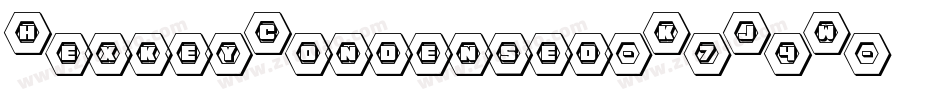 HexkeyCondensed-K7J4W字体转换