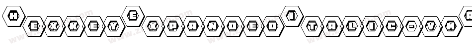 HexkeyExpandedItalic-vmR4Z字体转换
