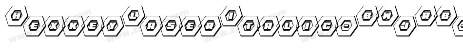 HexkeyLaserItalic-BWjRB字体转换