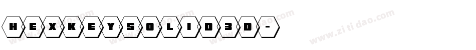 hexkeysolid3d字体转换