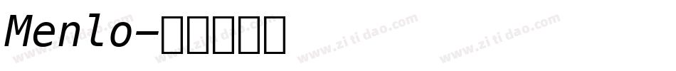 Menlo字体转换