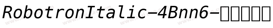 RobotronItalic-4Bnn6字体转换