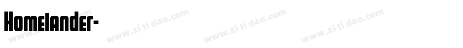 Homelander字体转换