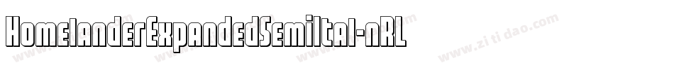 HomelanderExpandedSemiItal-nRLLV字体转换