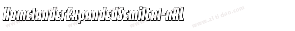 HomelanderExpandedSemiItal-nRLLV字体转换