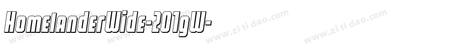 HomelanderWide-2O1gW字体转换