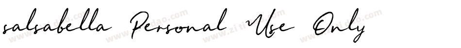 salsabella-Personal-Use-Only-2字体转换