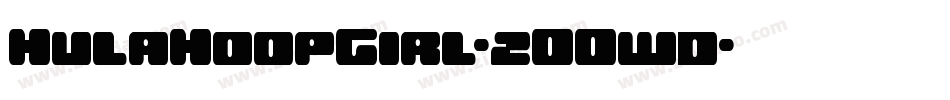 HulaHoopGirl-2OOwd字体转换 HulaHoopGirl-2OOwd字体转换
