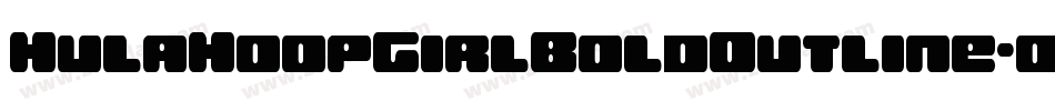 HulaHoopGirlBoldOutline-oww74字体转换