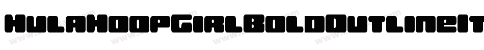HulaHoopGirlBoldOutlineIt-K77jy字体转换