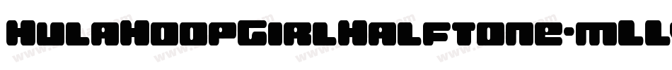 HulaHoopGirlHalftone-mLLvm字体转换