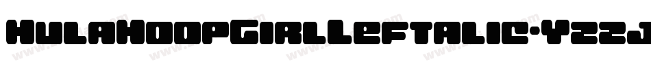 HulaHoopGirlLeftalic-YzzjO字体转换