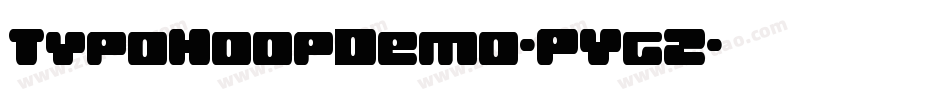 TypoHoopDemo-PYgZ字体转换