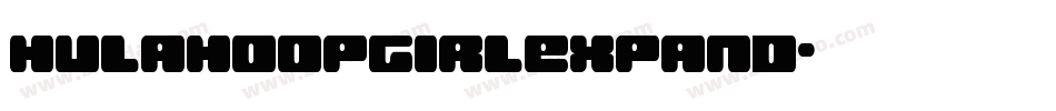 hulahoopgirlexpand字体转换