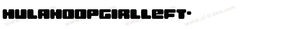 hulahoopgirlleft字体转换