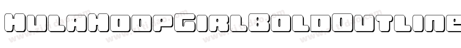 HulaHoopGirlBoldOutlineIt-K77jy字体转换