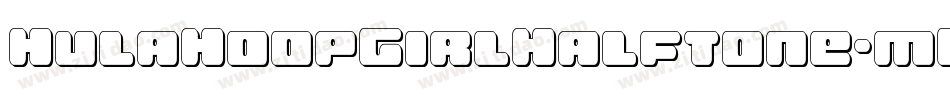 HulaHoopGirlHalftone-mLLvm字体转换