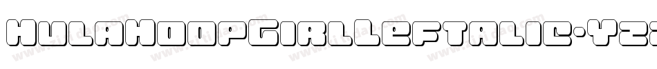 HulaHoopGirlLeftalic-YzzjO字体转换