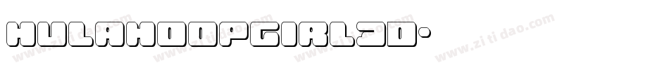 hulahoopgirl3d字体转换