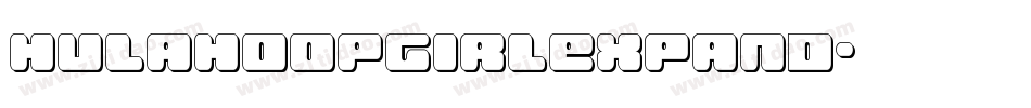 hulahoopgirlexpand字体转换