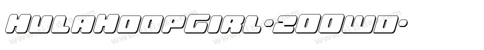 HulaHoopGirl-2OOwd字体转换 HulaHoopGirl-2OOwd字体转换