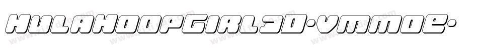 HulaHoopGirl3D-vmmoE字体转换