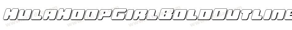HulaHoopGirlBoldOutline-oww74字体转换