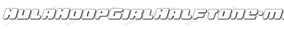 HulaHoopGirlHalftone-mLLvm字体转换