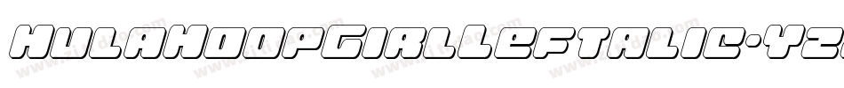 HulaHoopGirlLeftalic-YzzjO字体转换