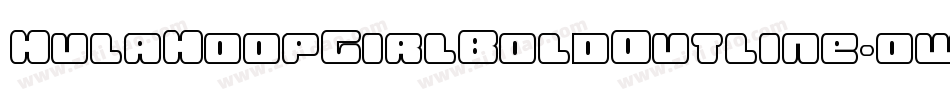 HulaHoopGirlBoldOutline-oww74字体转换
